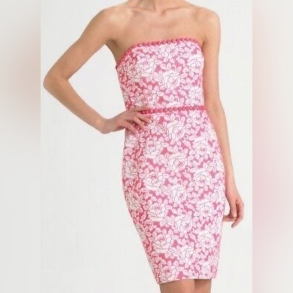 Lilly Pulitzer Dresses & Skirts - Lilly Pulitzer NWT Allegra Dress Holy Roses hotty pink roses eyelet dress size 4